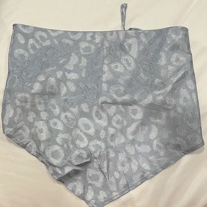light blue crop top with open back
